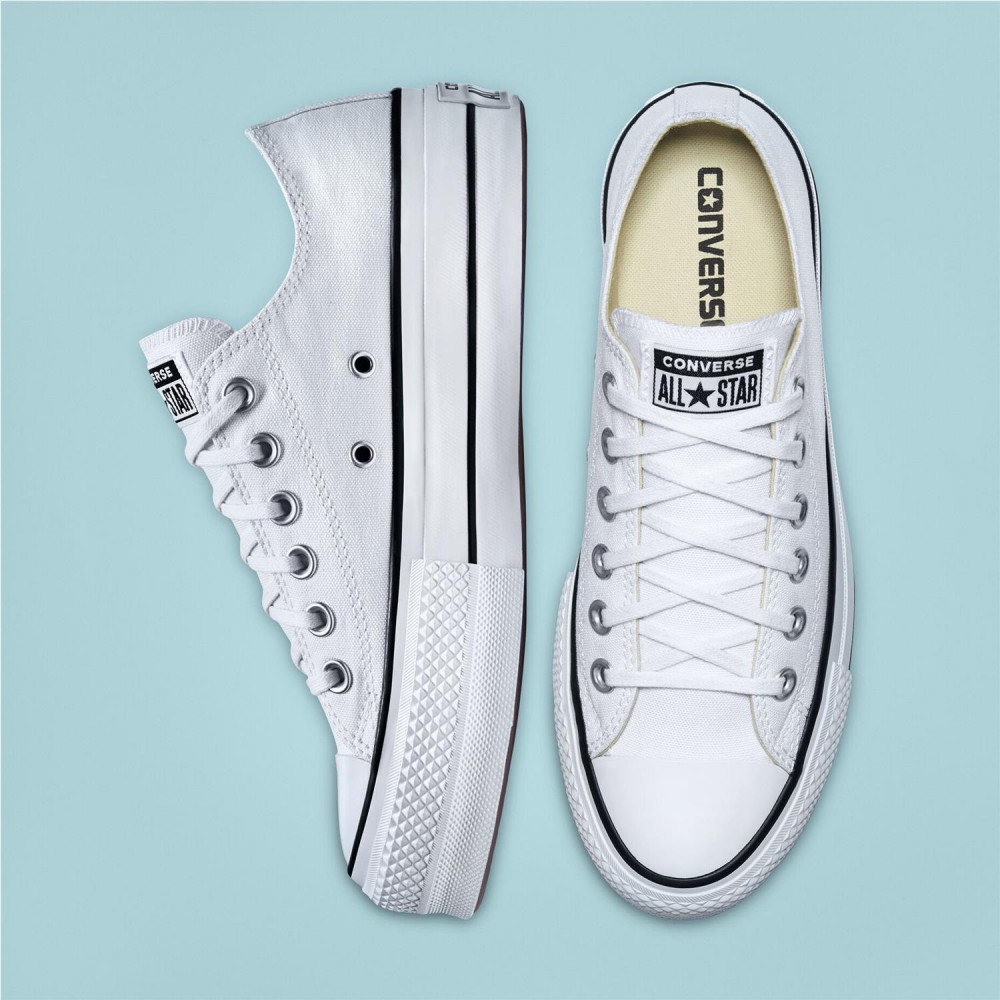 CONVERSE CTAS Lift Ox Plataforma blanco