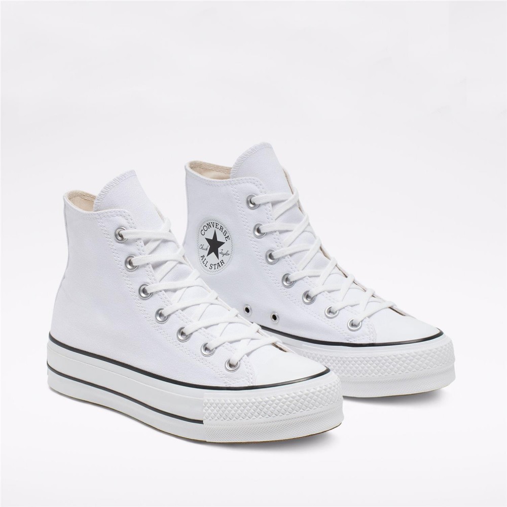 CONVERSE CTAS Lift Hi Plataforma blanco