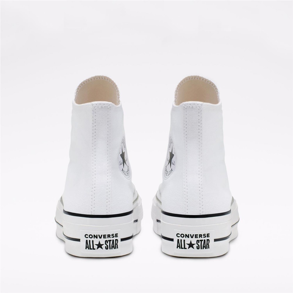 CONVERSE CTAS Lift Hi Plataforma blanco