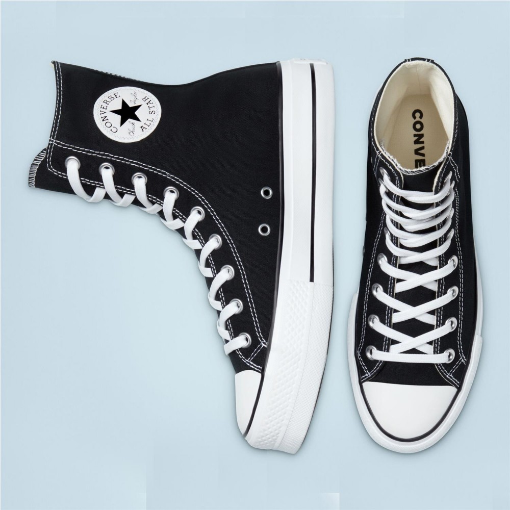 CONVERSE CTAS Lift X-Hi Plataforma negro