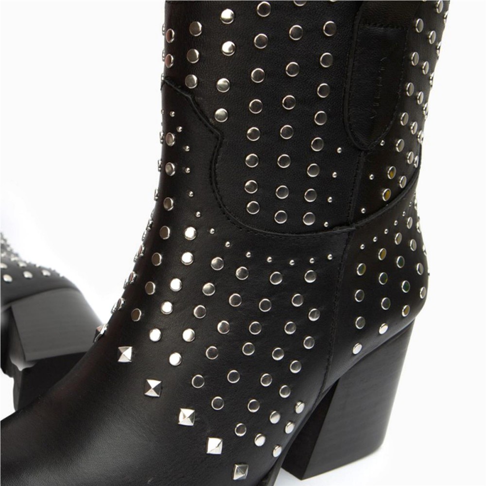 VIENTY botín tacón tachuelas piel... VIENTY botín tacón tachuelas piel...