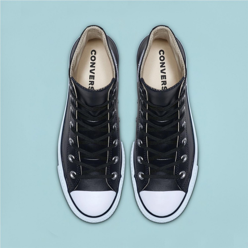 CONVERSE CTAS Lift Hi Plataforma piel...