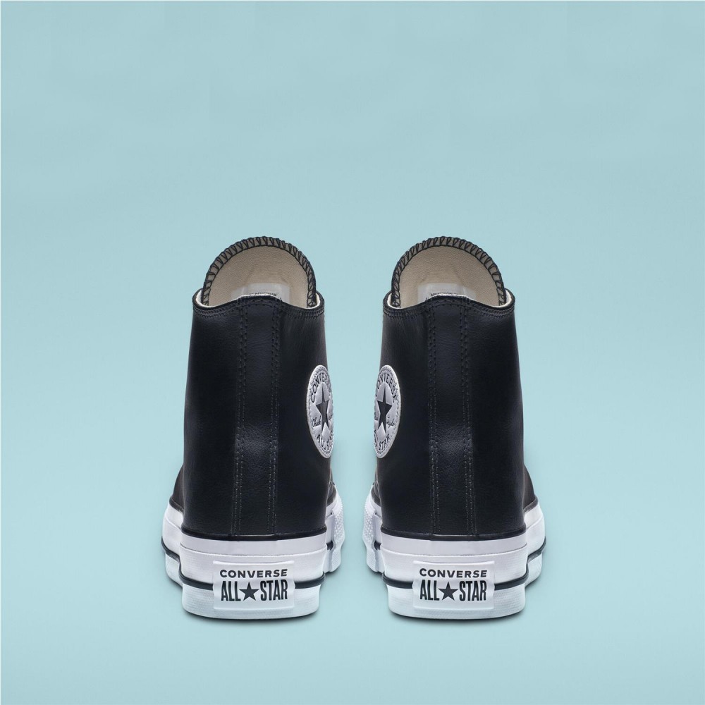 CONVERSE CTAS Lift Hi Plataforma piel...