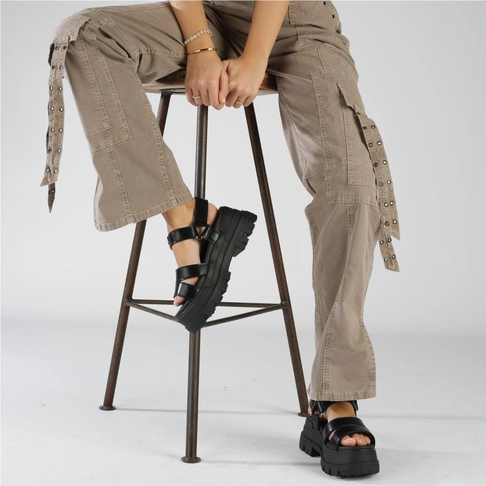 BUFFALO Aspha TS Sandal negro BUFFALO Aspha TS Sandal negro