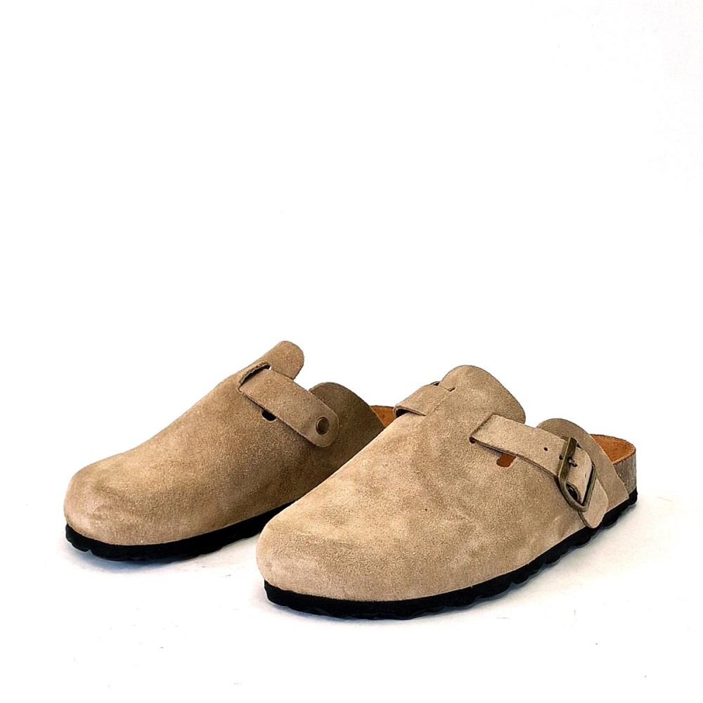 AUTENTI Zueco Milán serraje topo