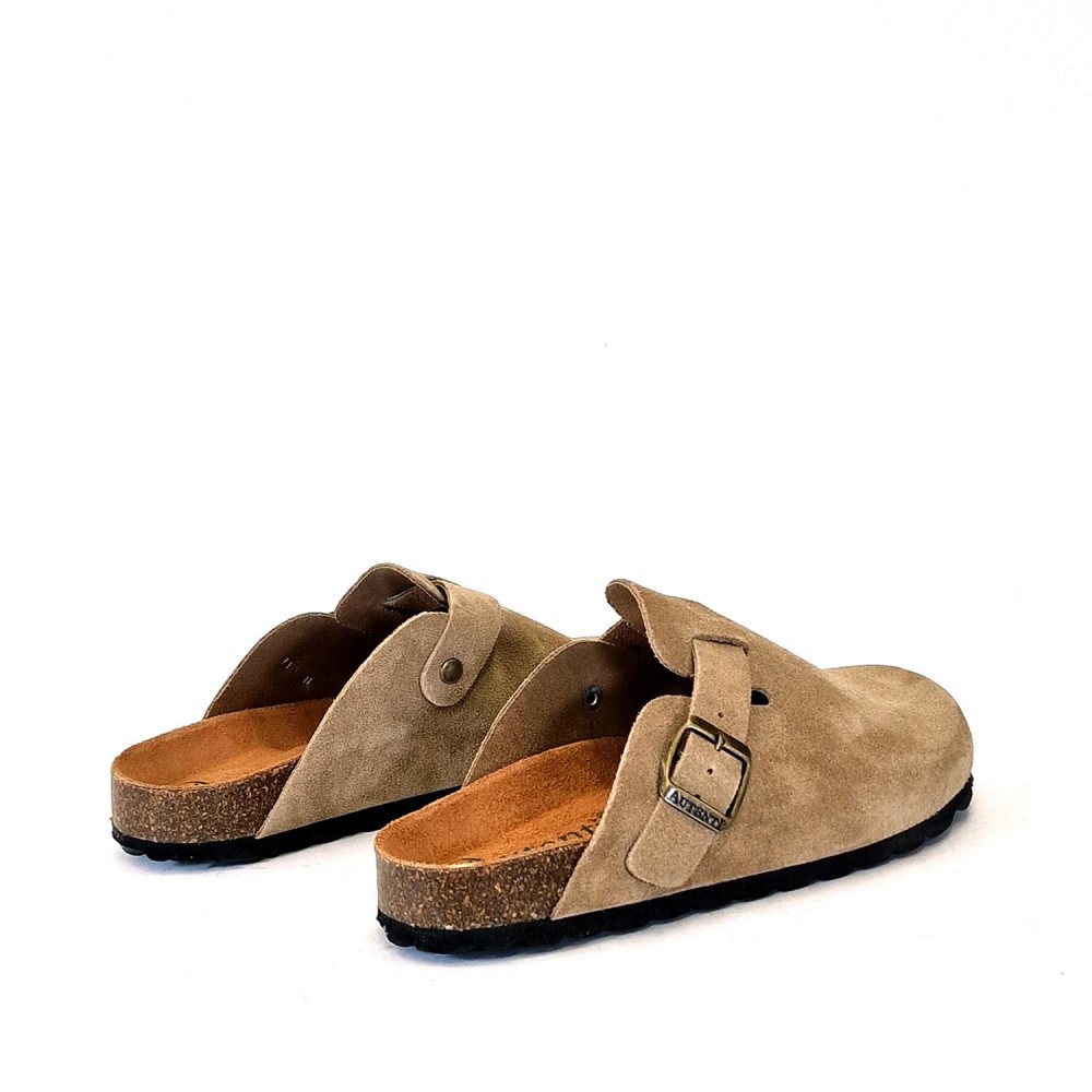 AUTENTI Zueco Milán serraje topo