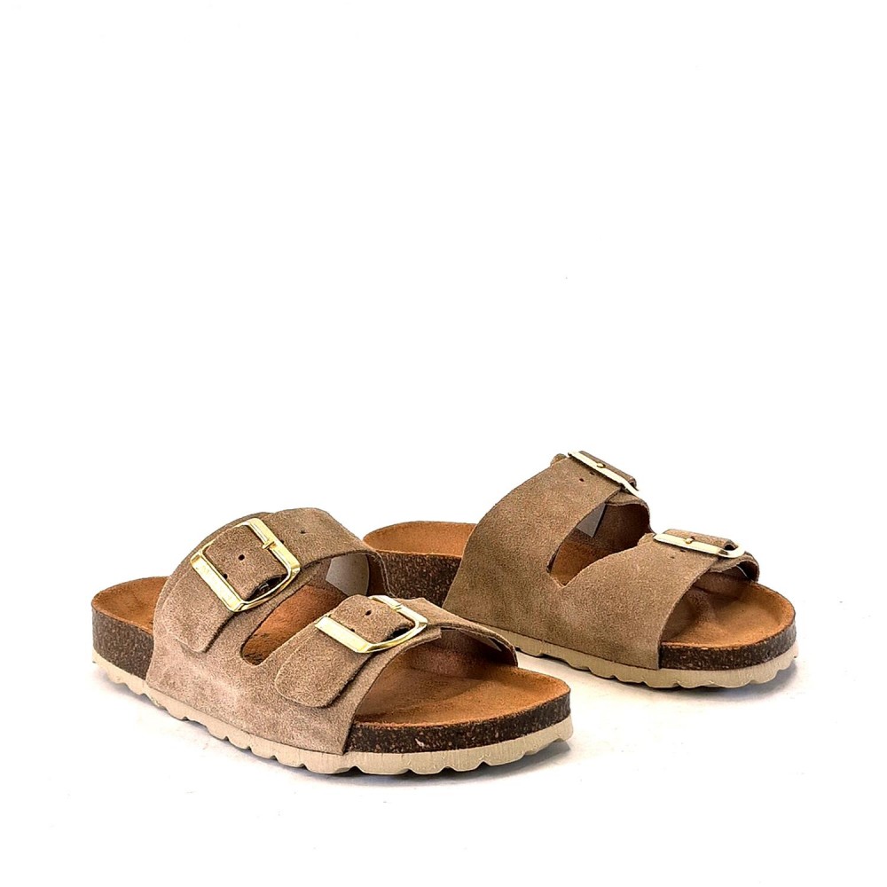 AUTENTI Sandalia Bio serraje topo