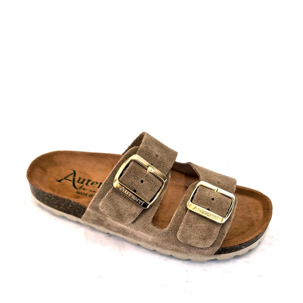 AUTENTI Sandalia Bio serraje topo