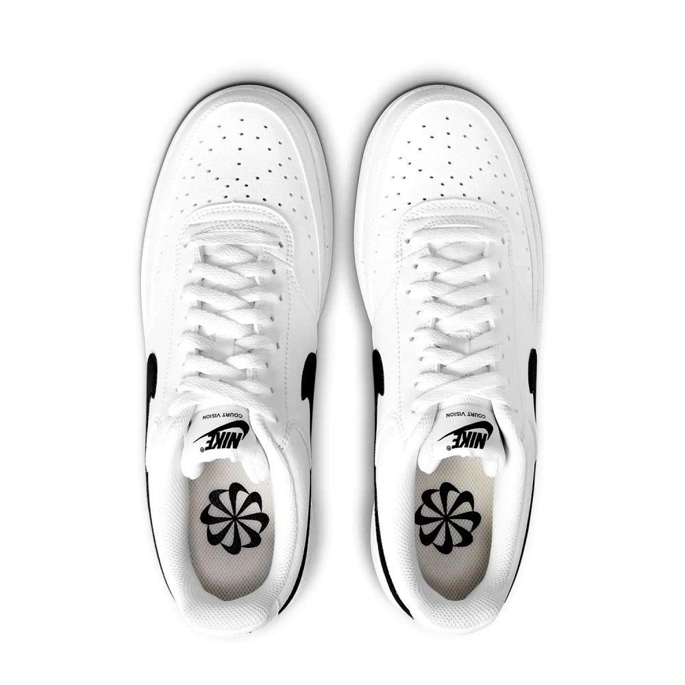 NIKE Court Vision Low blanco y negro