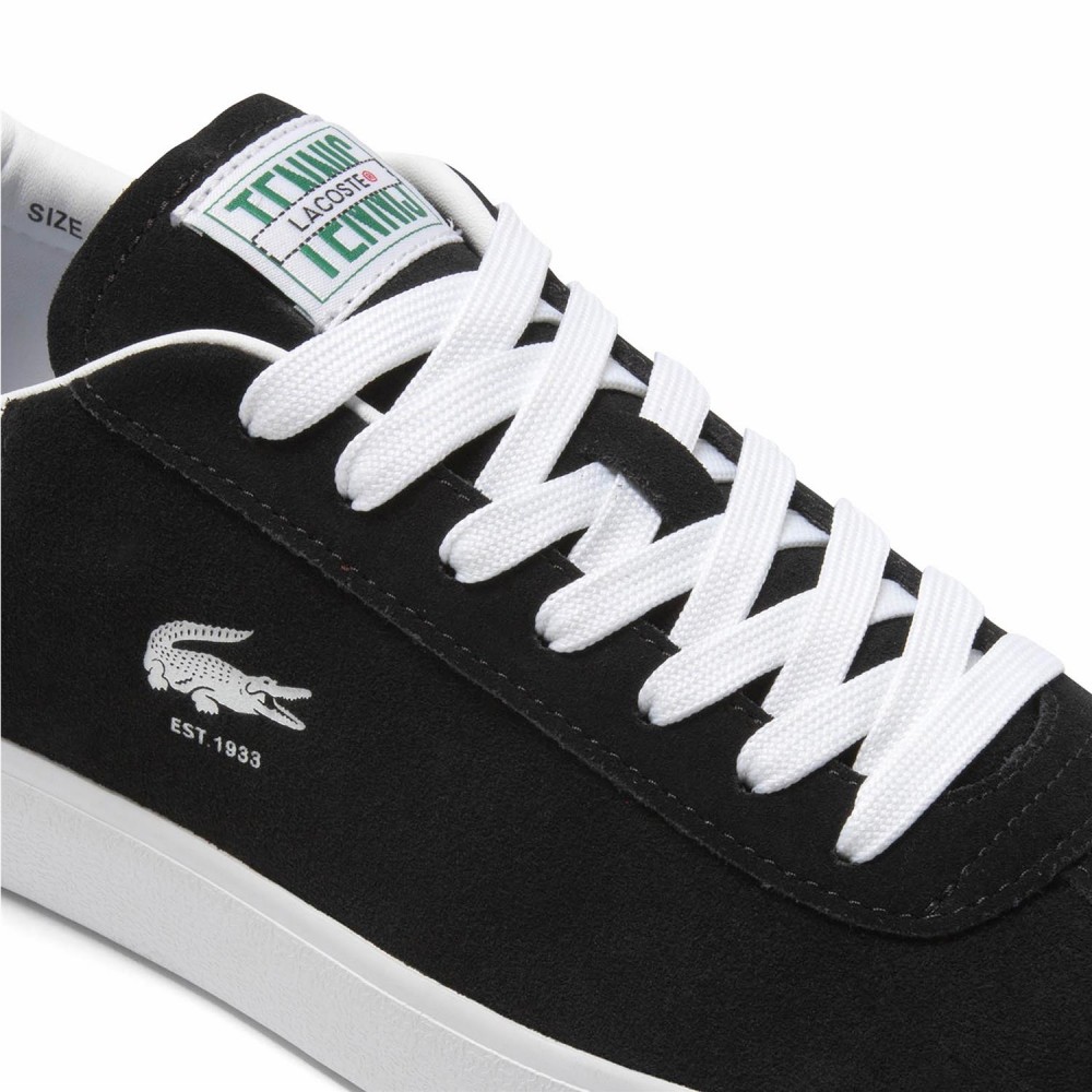LACOSTE Baseshot unisex de ante negro LACOSTE Baseshot unisex de ante negro