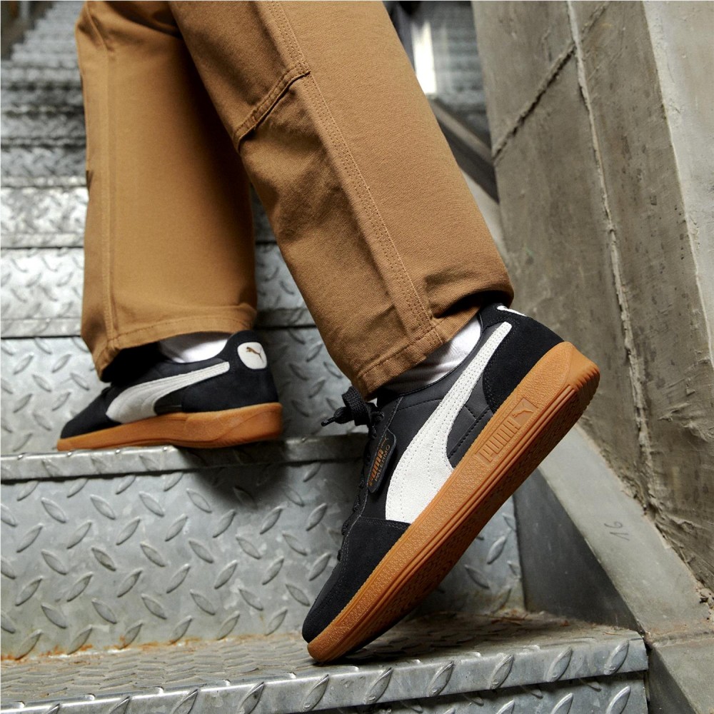 PUMA Palermo en piel y ante negro