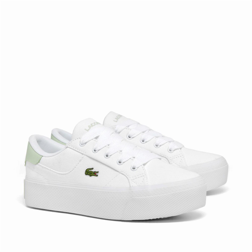 LACOSTE Ziane plataforma lona blanco LACOSTE Ziane plataforma lona blanco