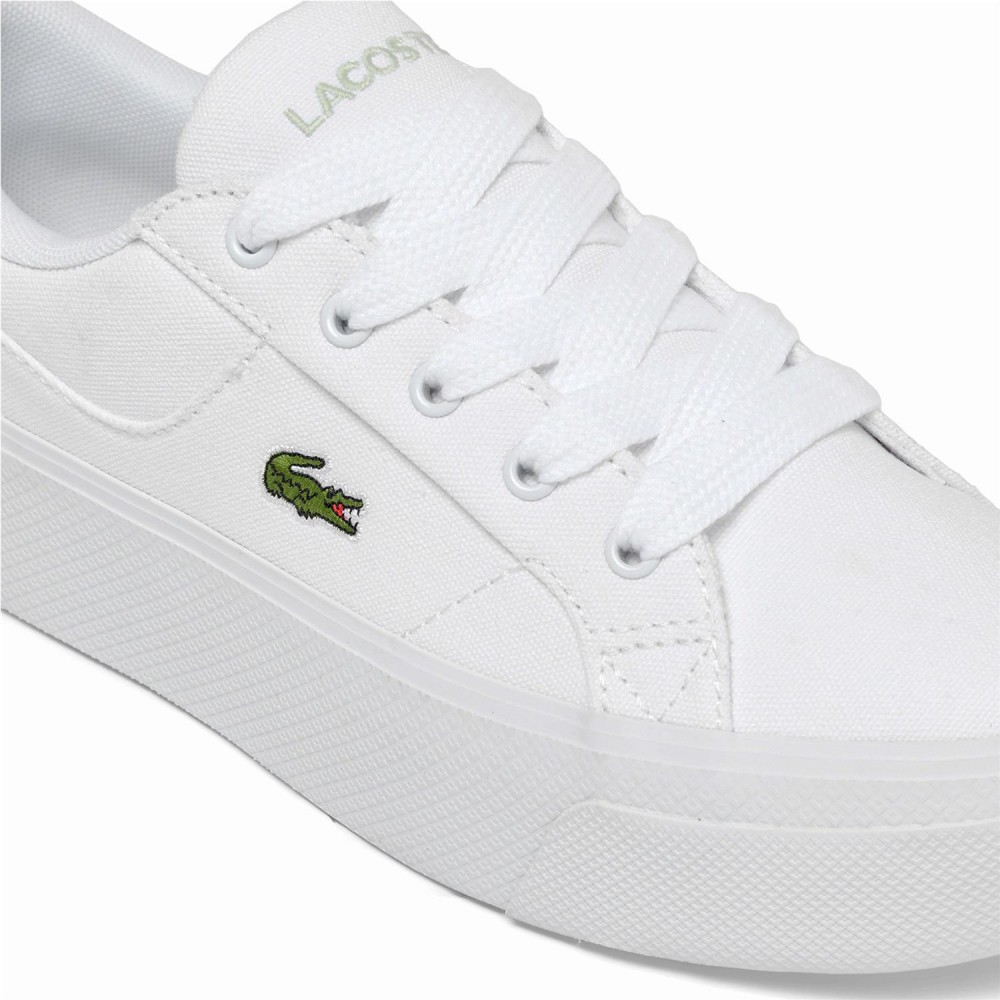 LACOSTE Ziane plataforma lona blanco LACOSTE Ziane plataforma lona blanco