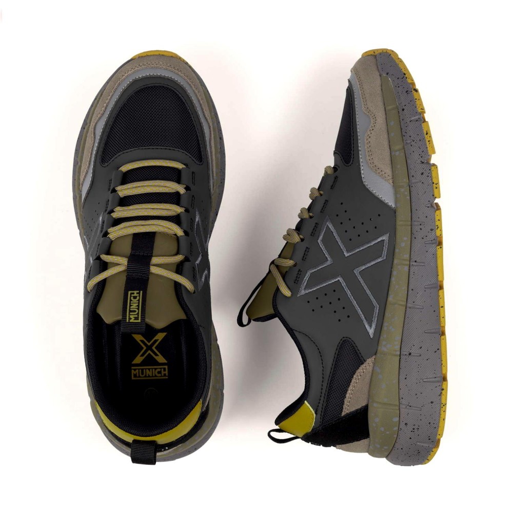 MUNICH KAVA 26 gris, mostaza y negro