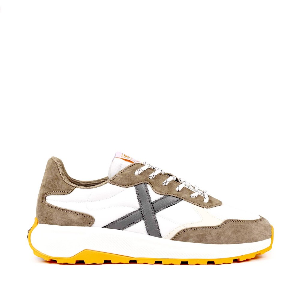 MUNICH Babel 13 blanco, taupe y naranja