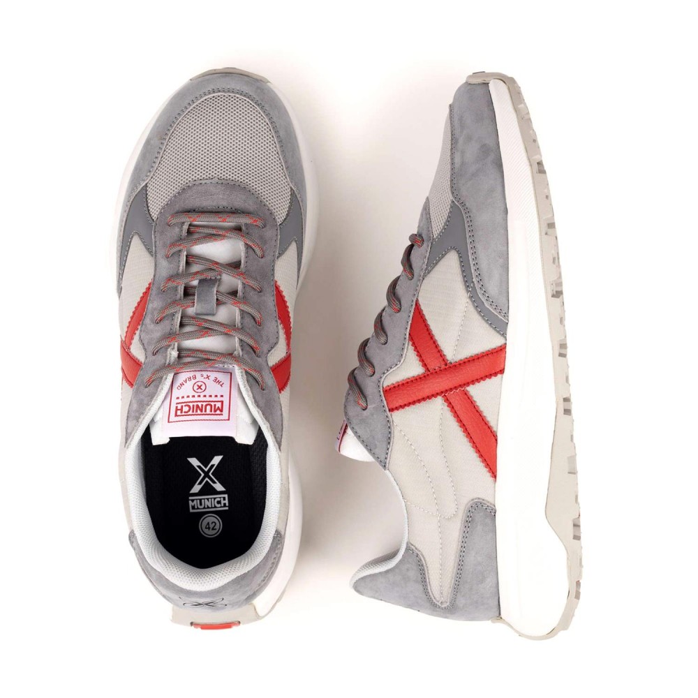 MUNICH BABEL 15 GRIS ROJO GRIS