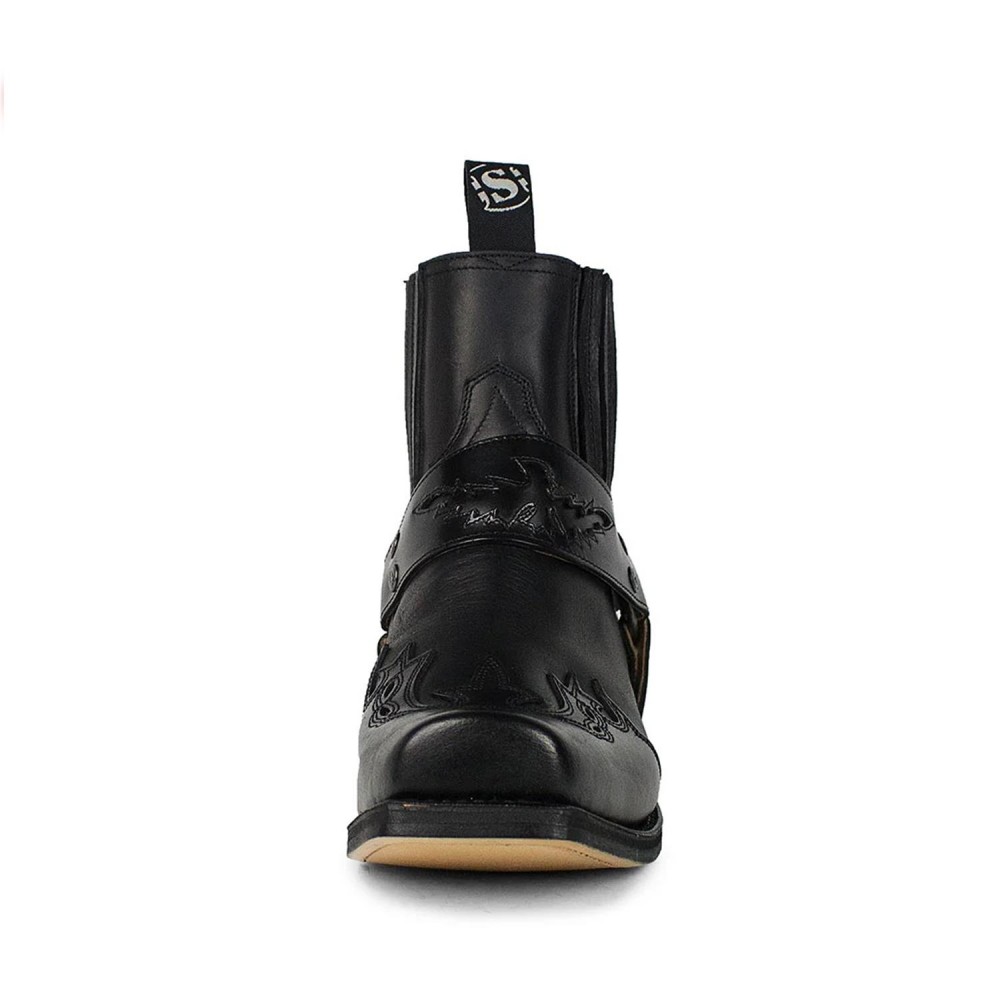 SENDRA biker punta cuadrada negro
