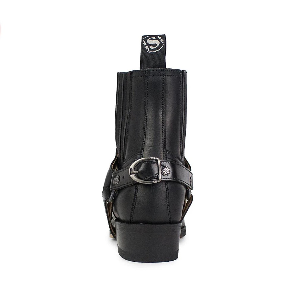 SENDRA biker punta cuadrada negro